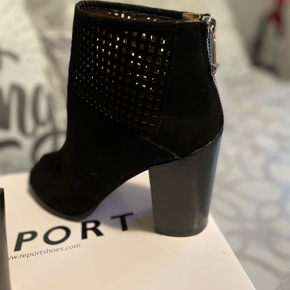 Super Cute Peeped Toe Ankle Boots size 8!!!! - Picture 7 of 8